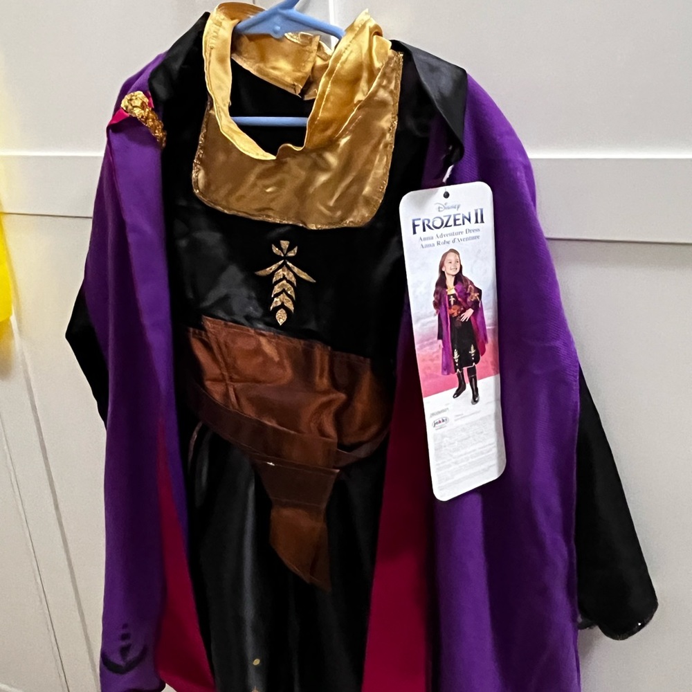 Frozen2 Anna Girls Costume Size 4-6